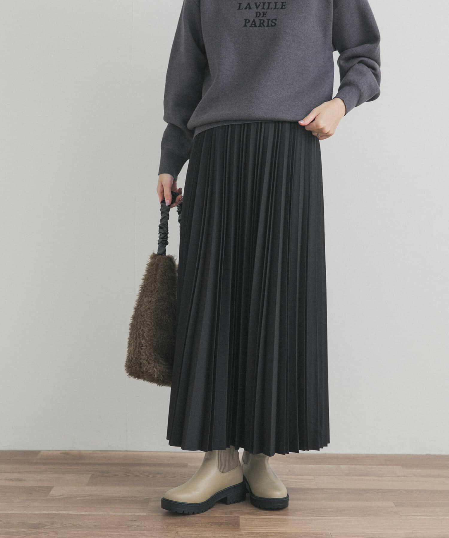 URBAN RESEARCH DOORS「ツイルプリーツスカート」|スカート|