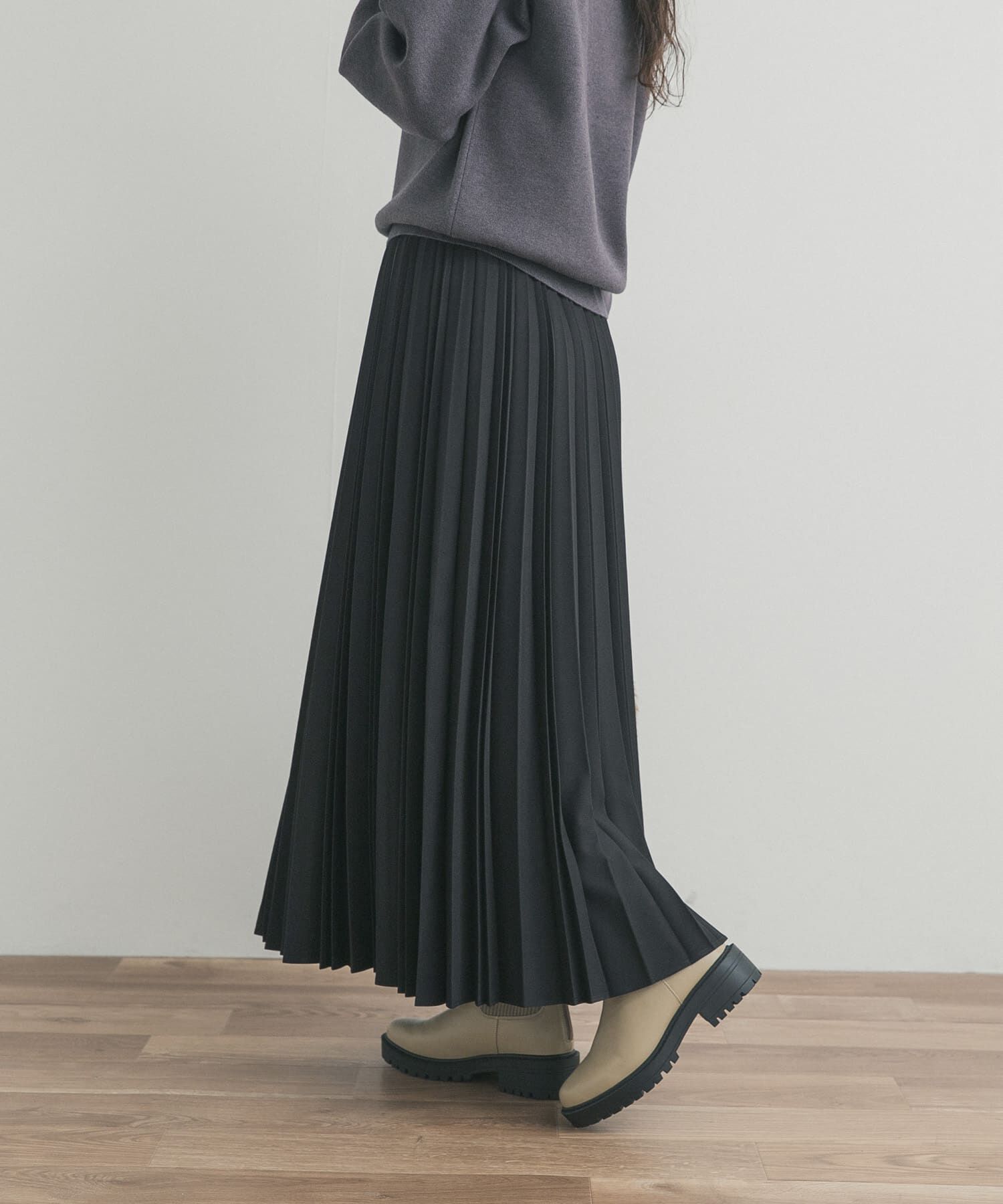 URBAN RESEARCH DOORS「ツイルプリーツスカート」|スカート|