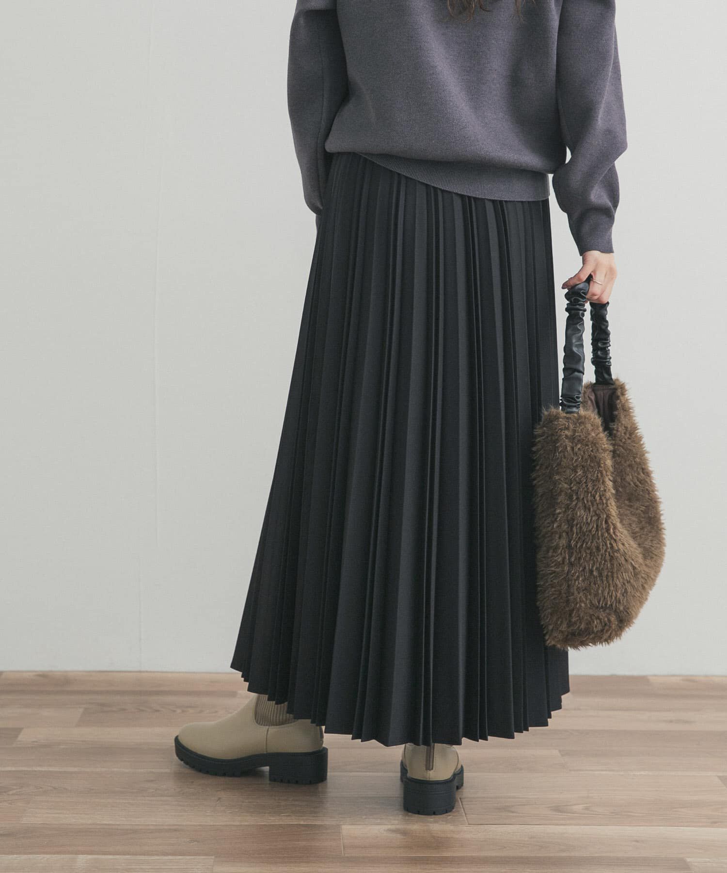 URBAN RESEARCH DOORS「ツイルプリーツスカート」|スカート|