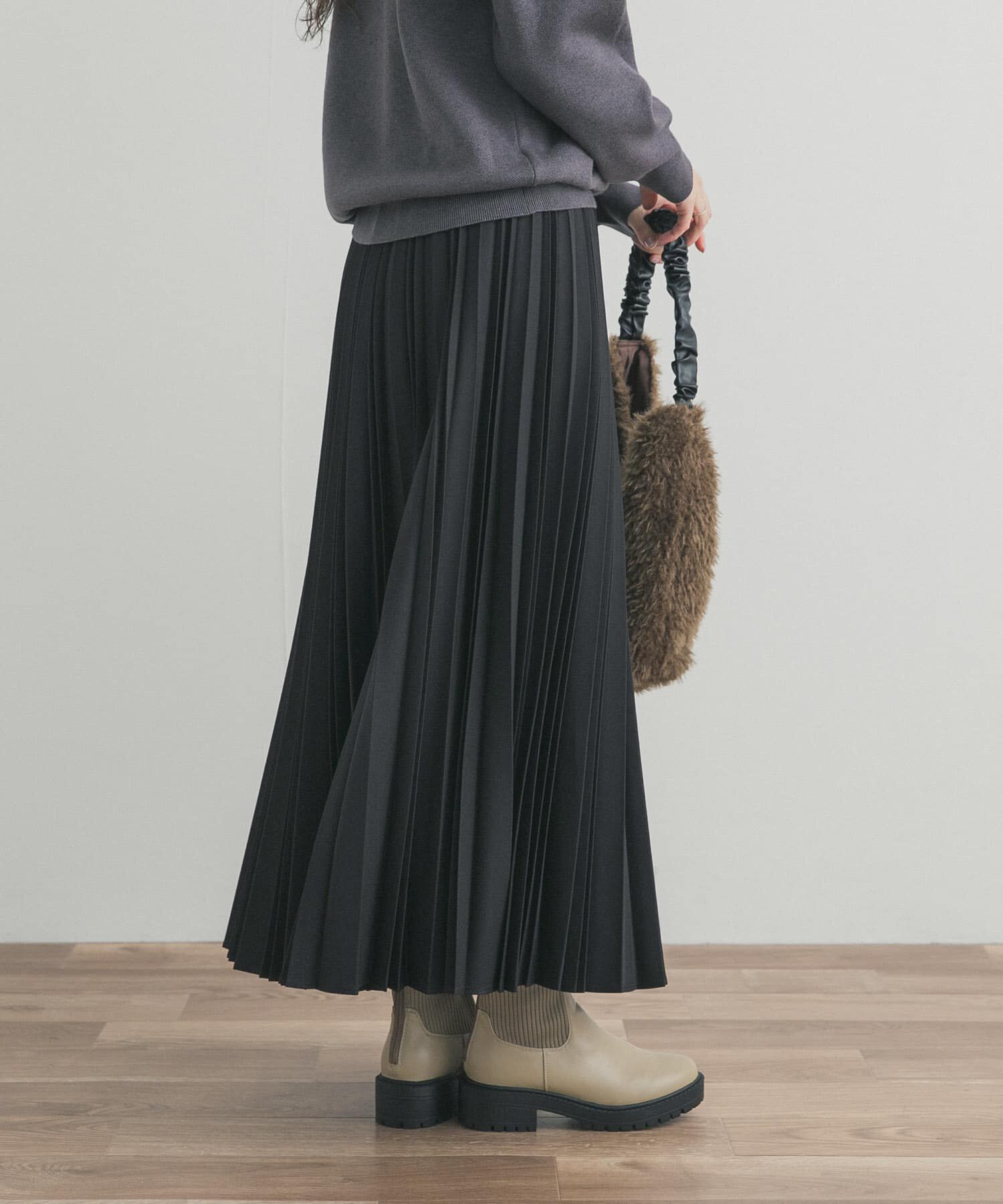 URBAN RESEARCH DOORS「ツイルプリーツスカート」|スカート|