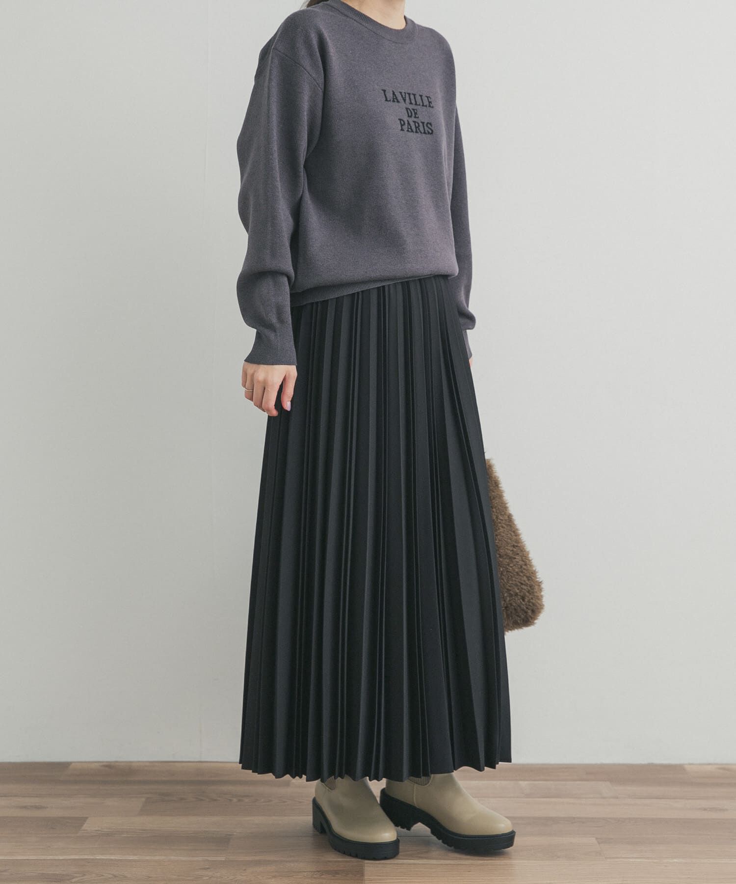 URBAN RESEARCH DOORS「ツイルプリーツスカート」|スカート|