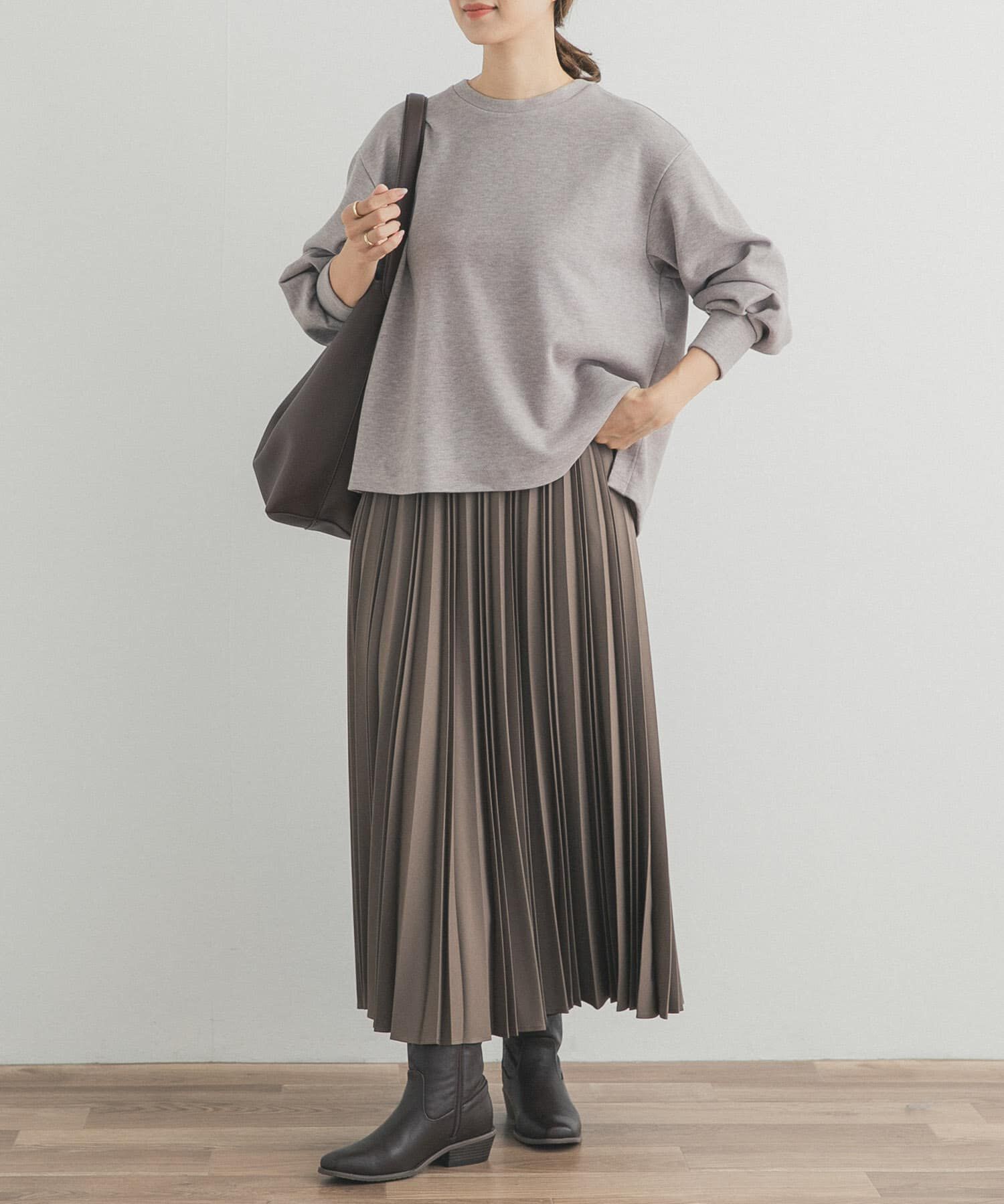 URBAN RESEARCH DOORS「ツイルプリーツスカート」|スカート|