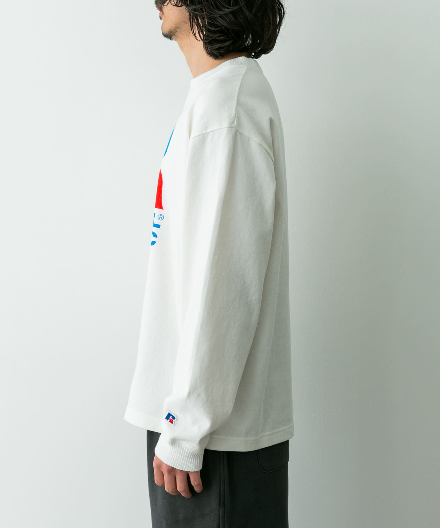 Sonny Label 「『別注』RUSSELL ATHLETIC&times;SonnyLabel　プリントヘビージャージーロングTシャツ」|Tシャツ・カットソー|