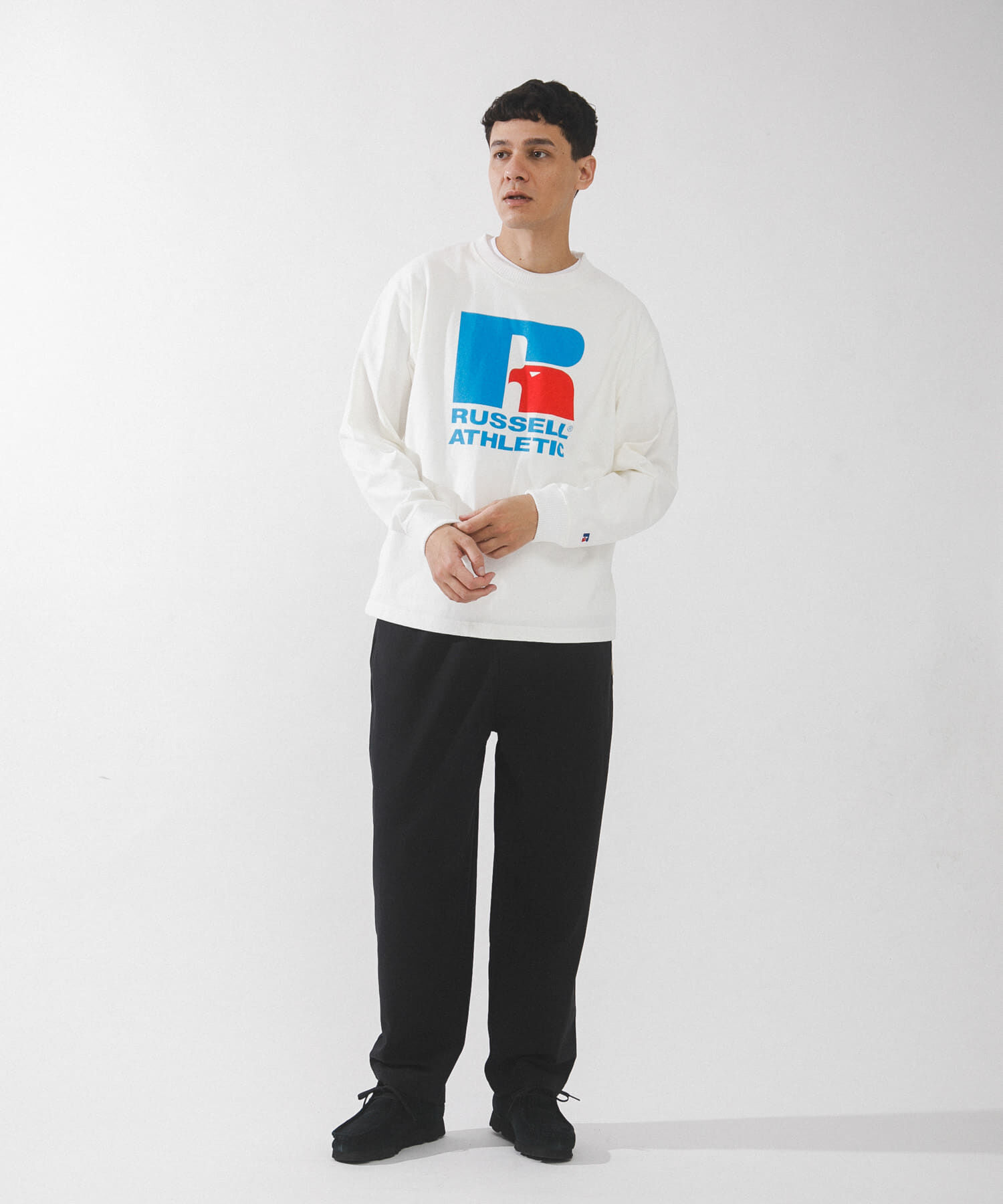 Sonny Label 「『別注』RUSSELL ATHLETIC&times;SonnyLabel　プリントヘビージャージーロングTシャツ」|Tシャツ・カットソー|