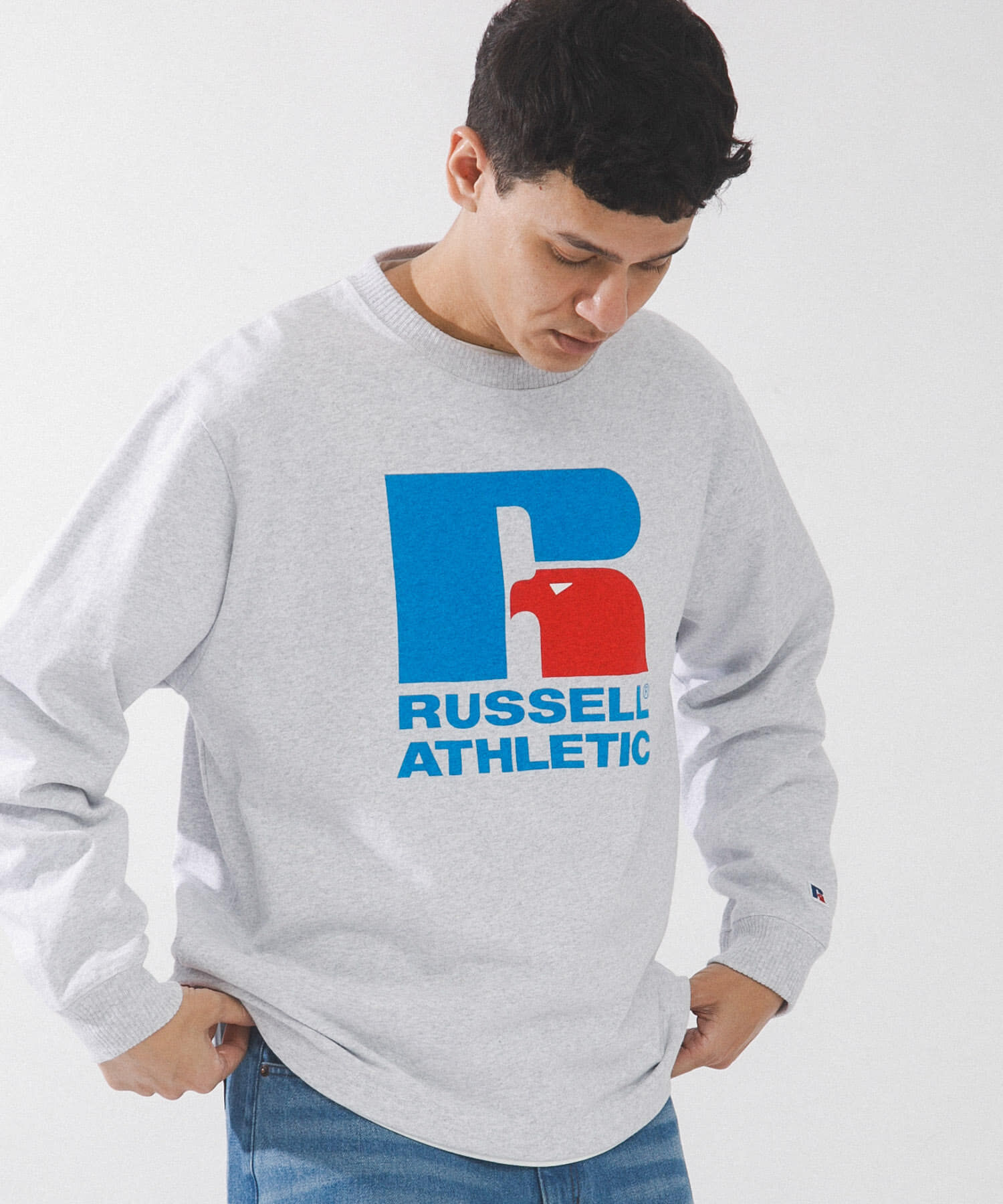 Sonny Label 「『別注』RUSSELL ATHLETIC&times;SonnyLabel　プリントヘビージャージーロングTシャツ」|Tシャツ・カットソー|