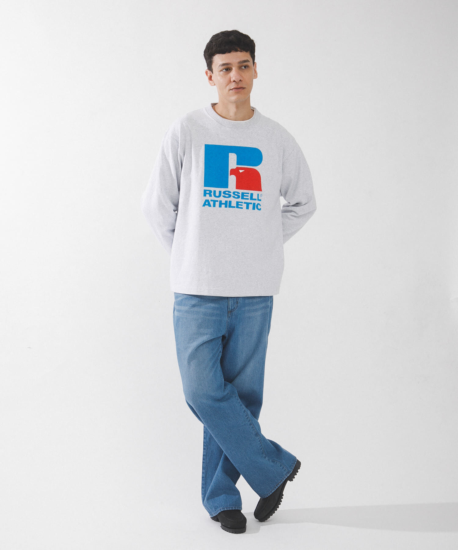 Sonny Label 「『別注』RUSSELL ATHLETIC&times;SonnyLabel　プリントヘビージャージーロングTシャツ」|Tシャツ・カットソー|