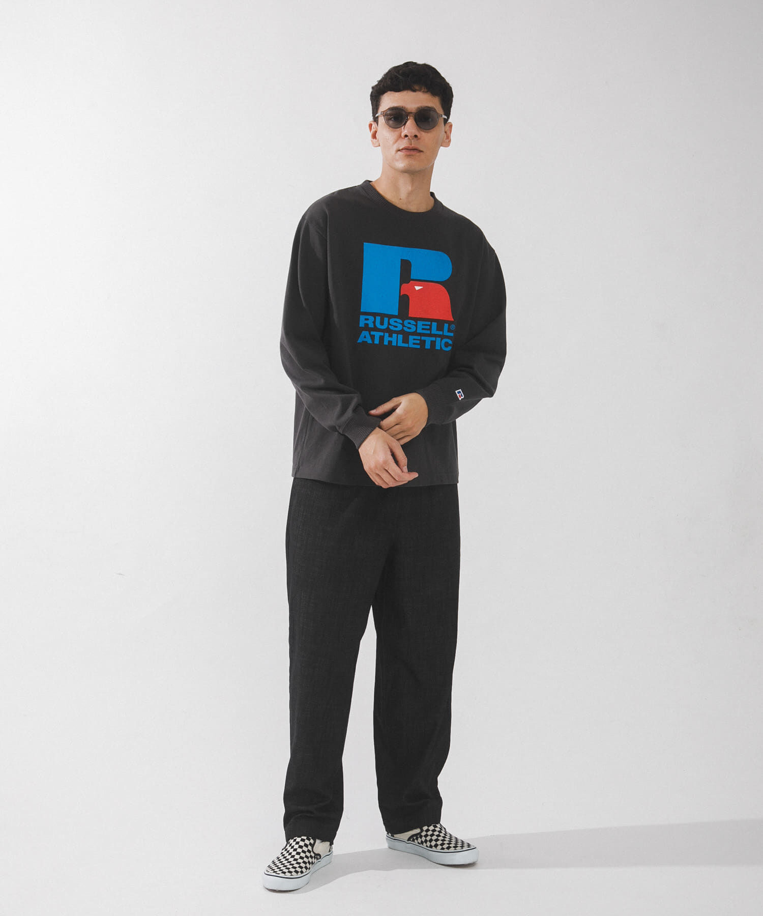 Sonny Label 「『別注』RUSSELL ATHLETIC&times;SonnyLabel　プリントヘビージャージーロングTシャツ」|Tシャツ・カットソー|