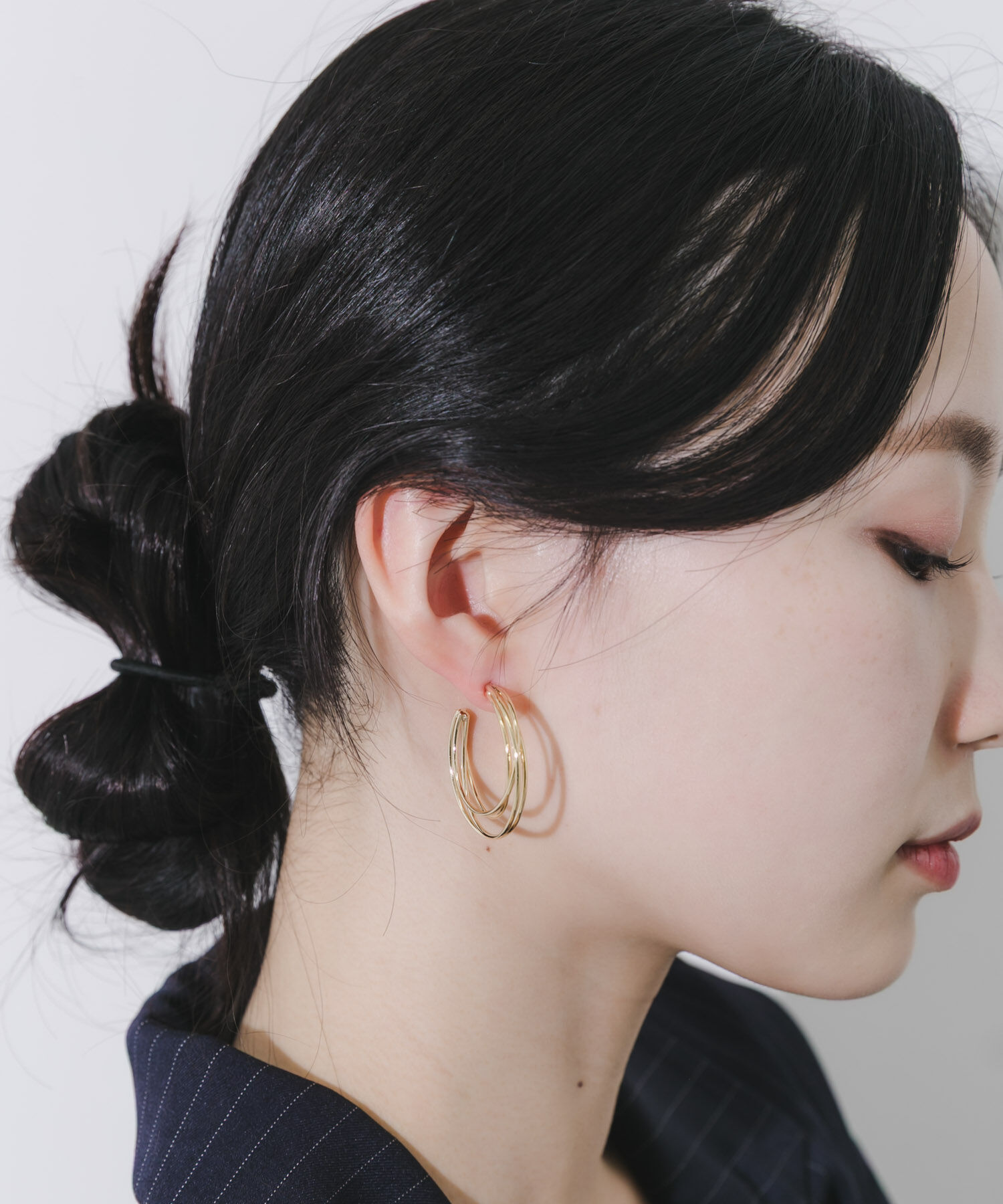 SMELLY「レイヤードフープピアス」|ピアス|