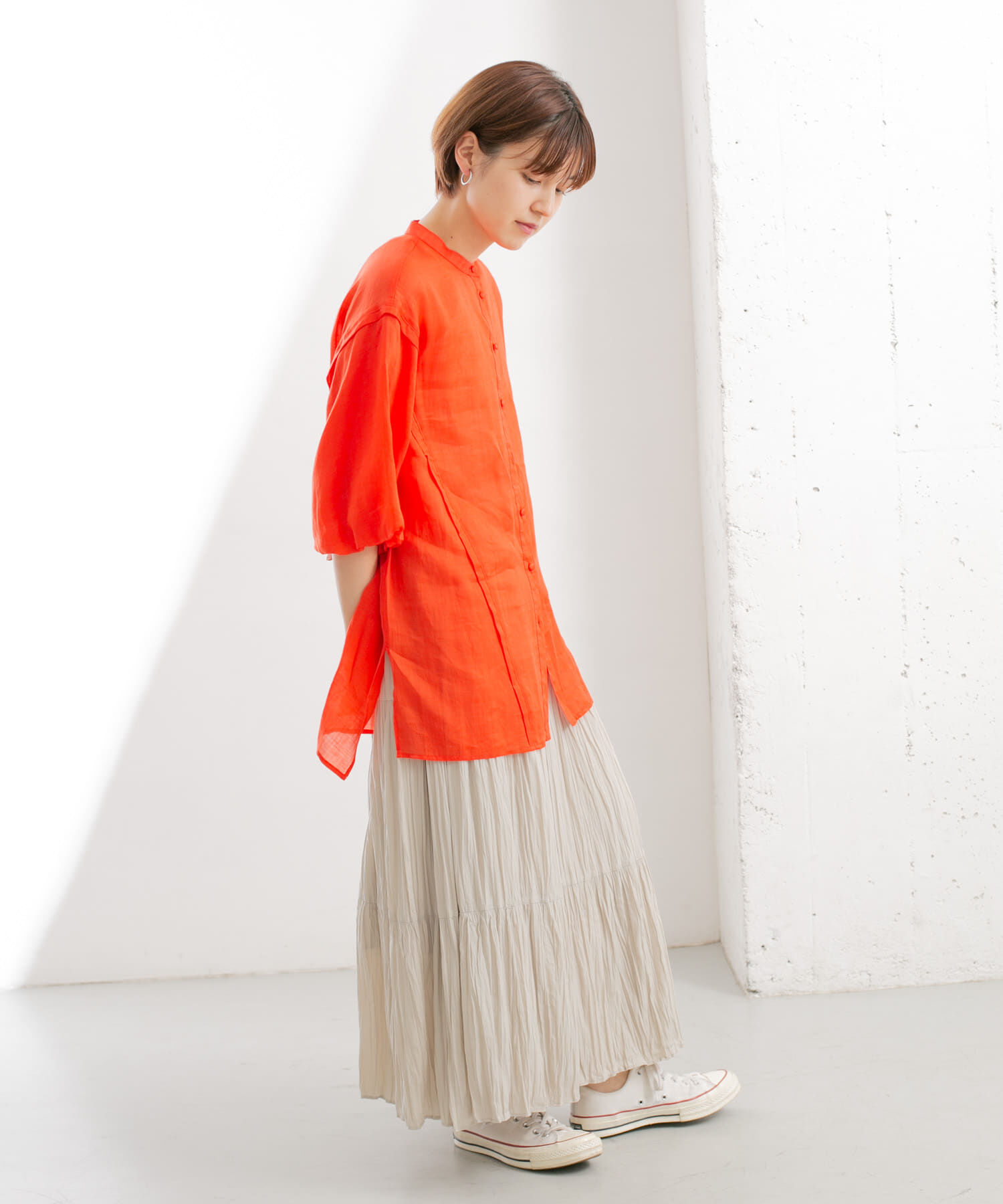  「ラップギャザースカート」|スカート|