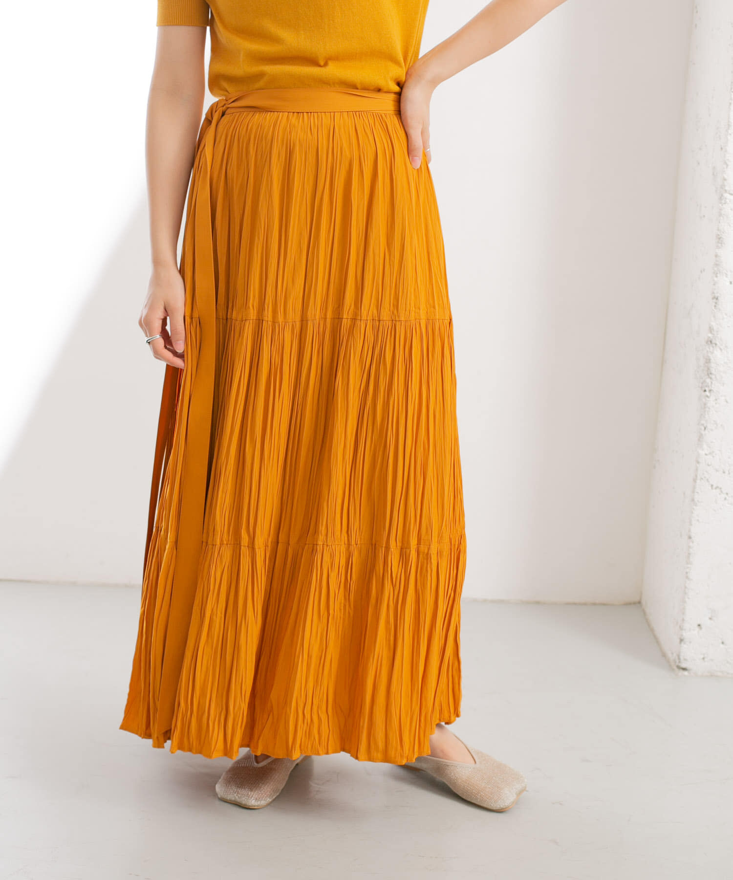  「ラップギャザースカート」|スカート|