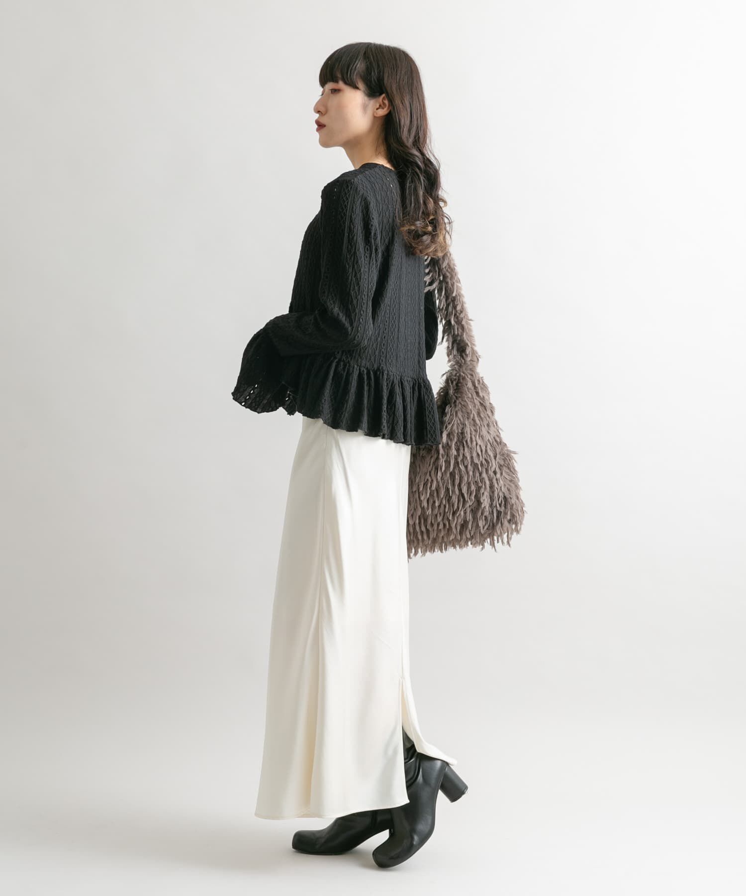  「サテンバイアススカート」|スカート|