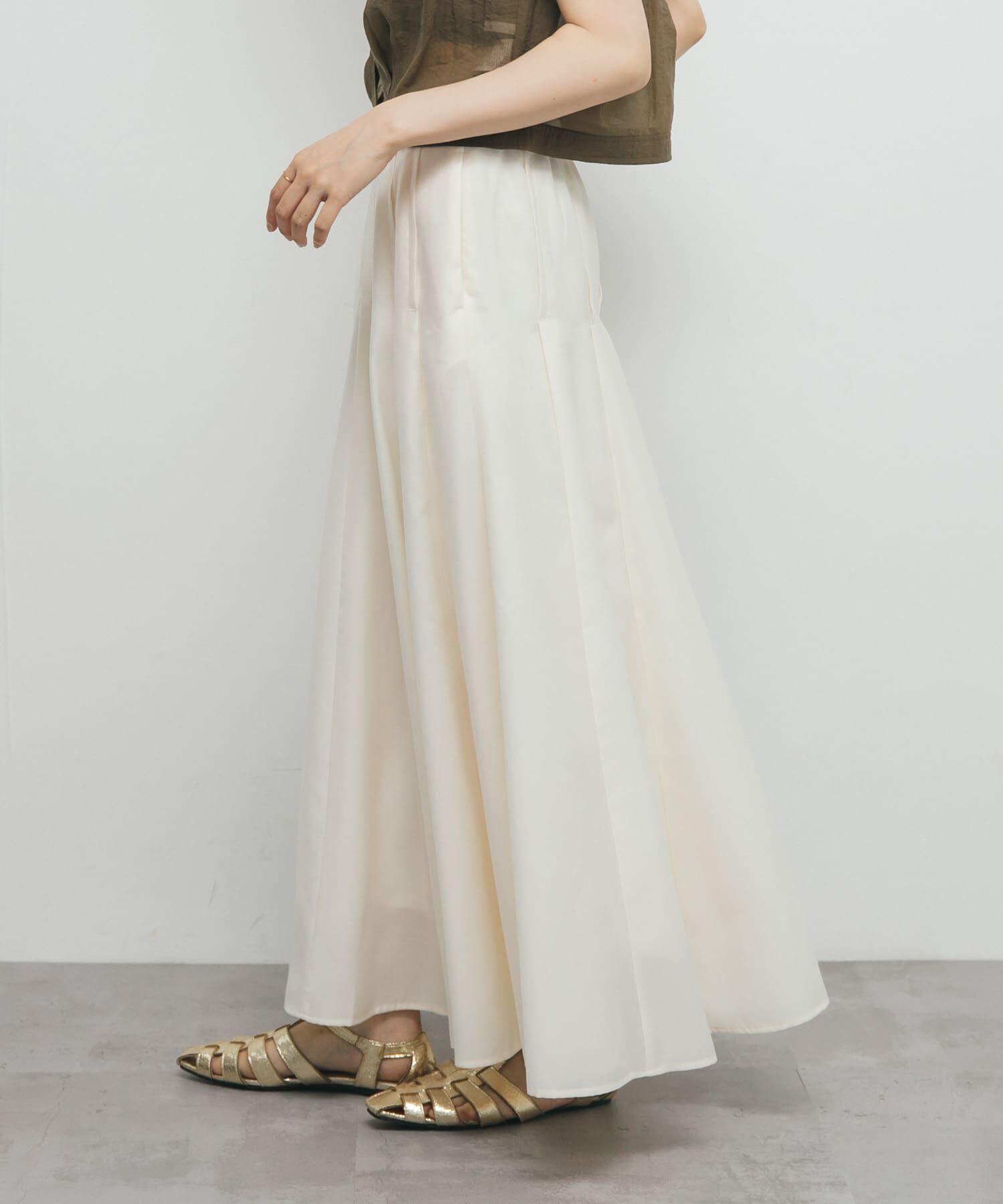  「ワイドフレアシアースカート」|スカート|