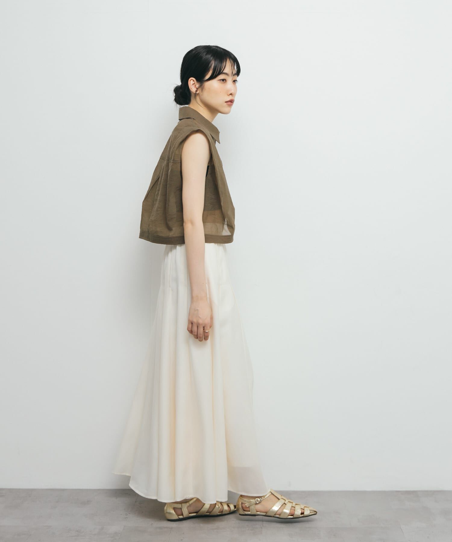  「ワイドフレアシアースカート」|スカート|
