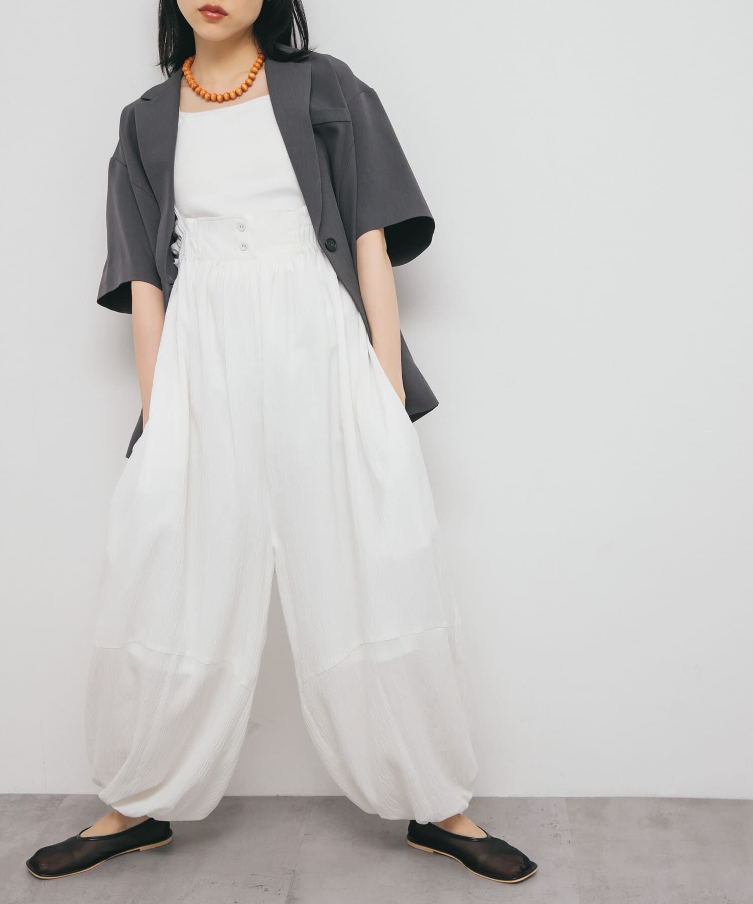  「ボリュームサロペット」|スカート|