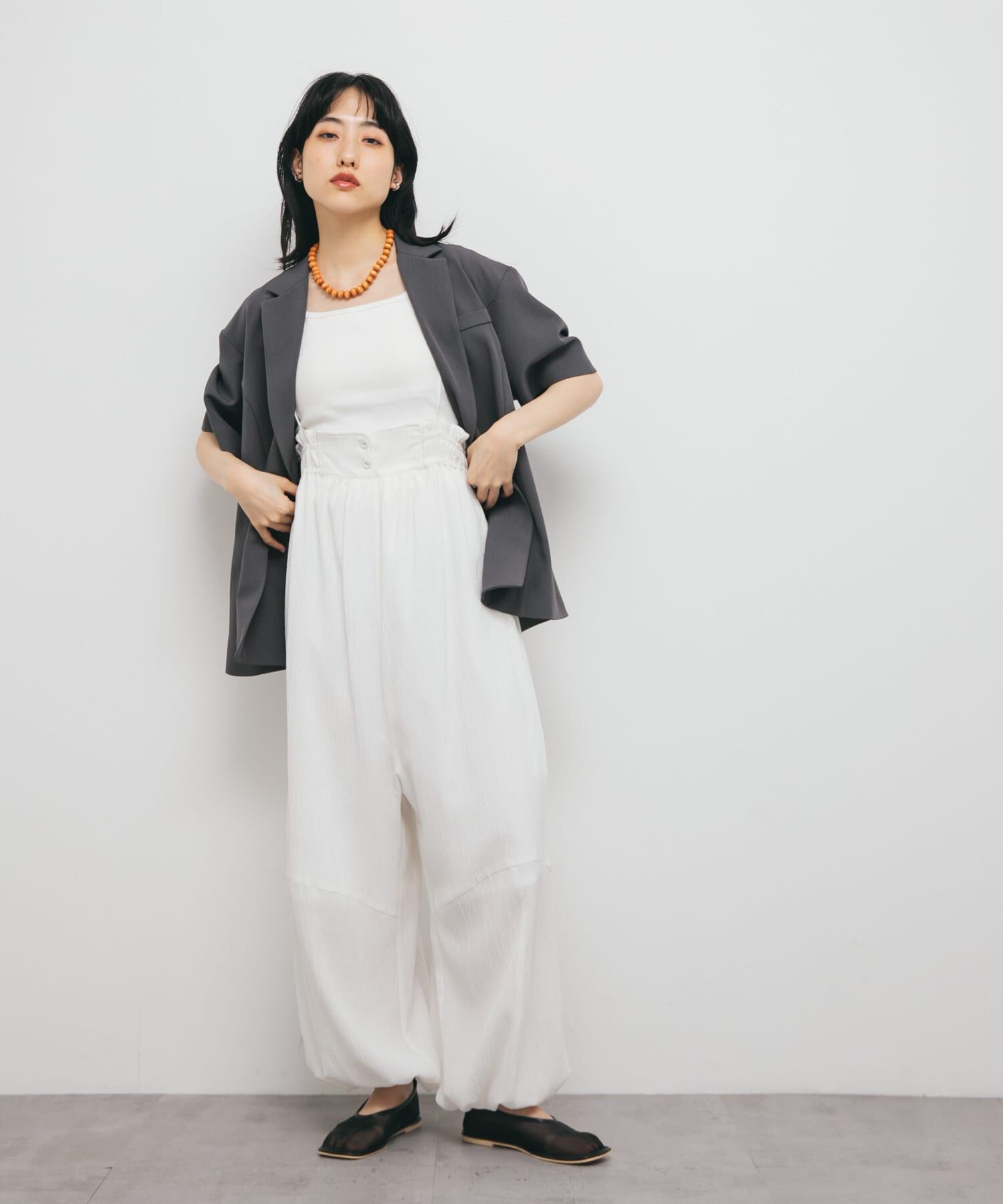  「ボリュームサロペット」|スカート|