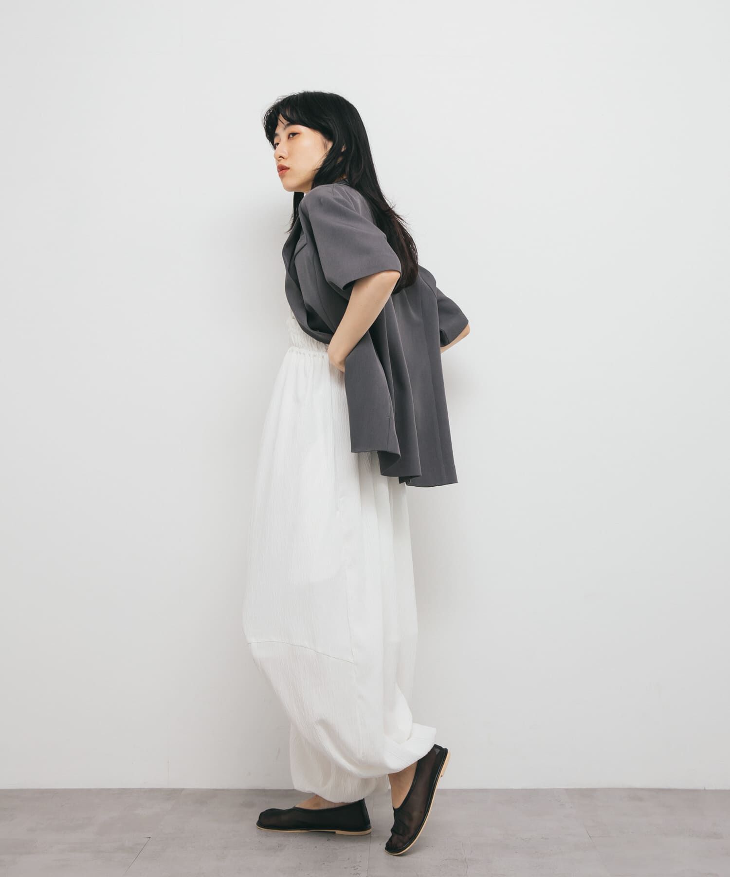  「ボリュームサロペット」|スカート|