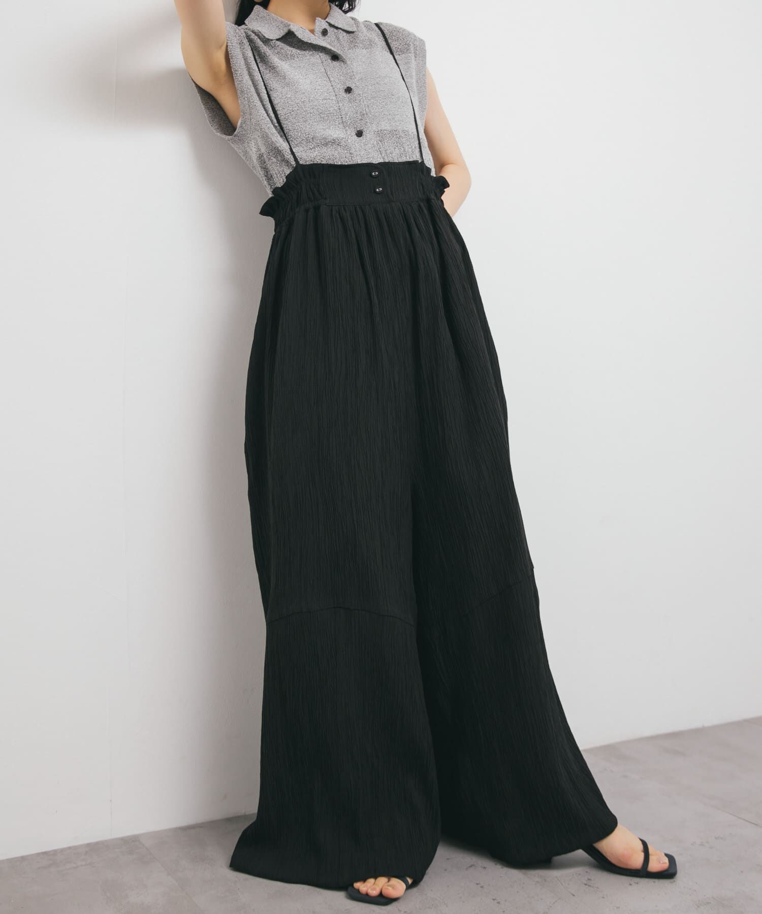  「ボリュームサロペット」|スカート|