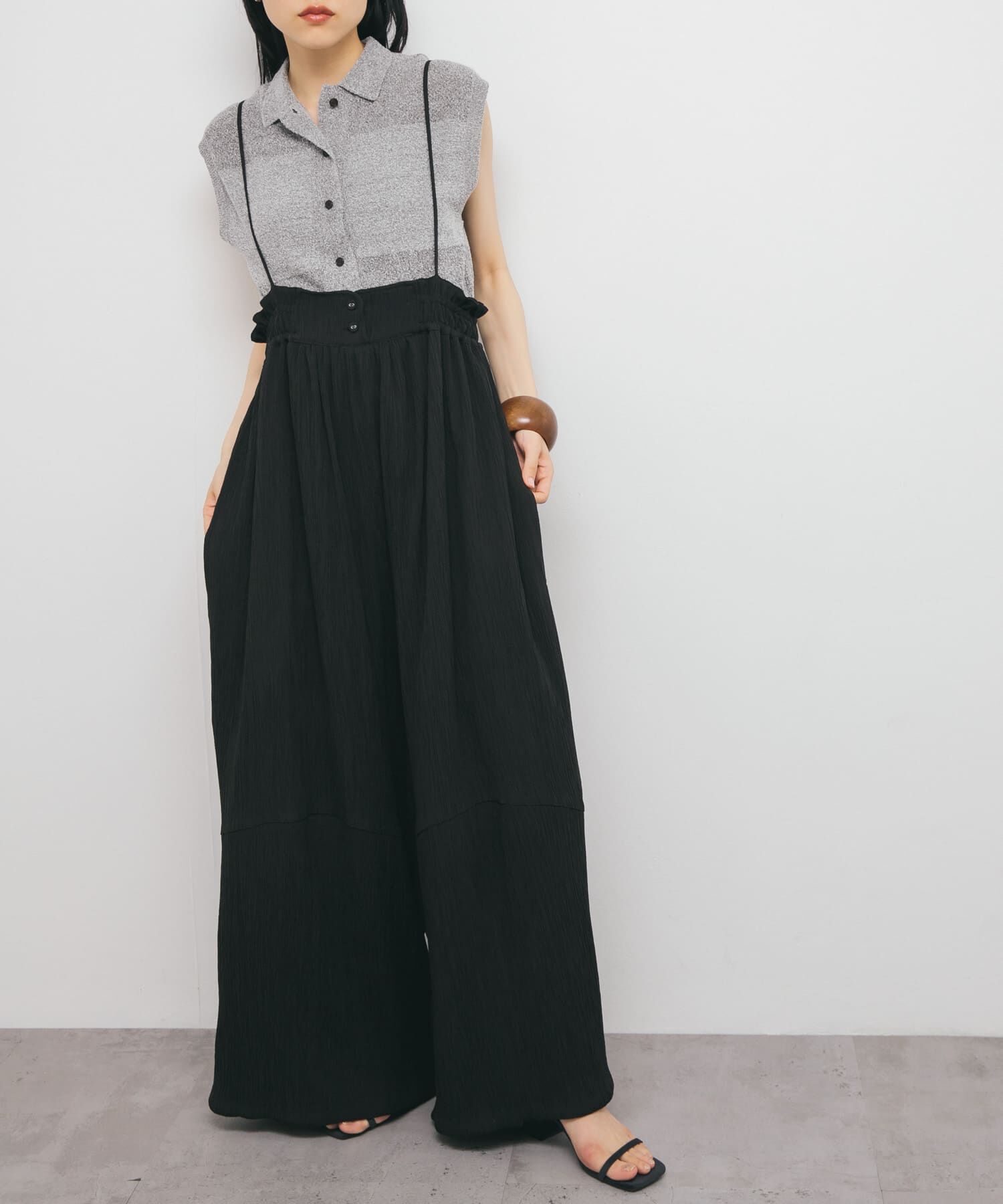  「ボリュームサロペット」|スカート|