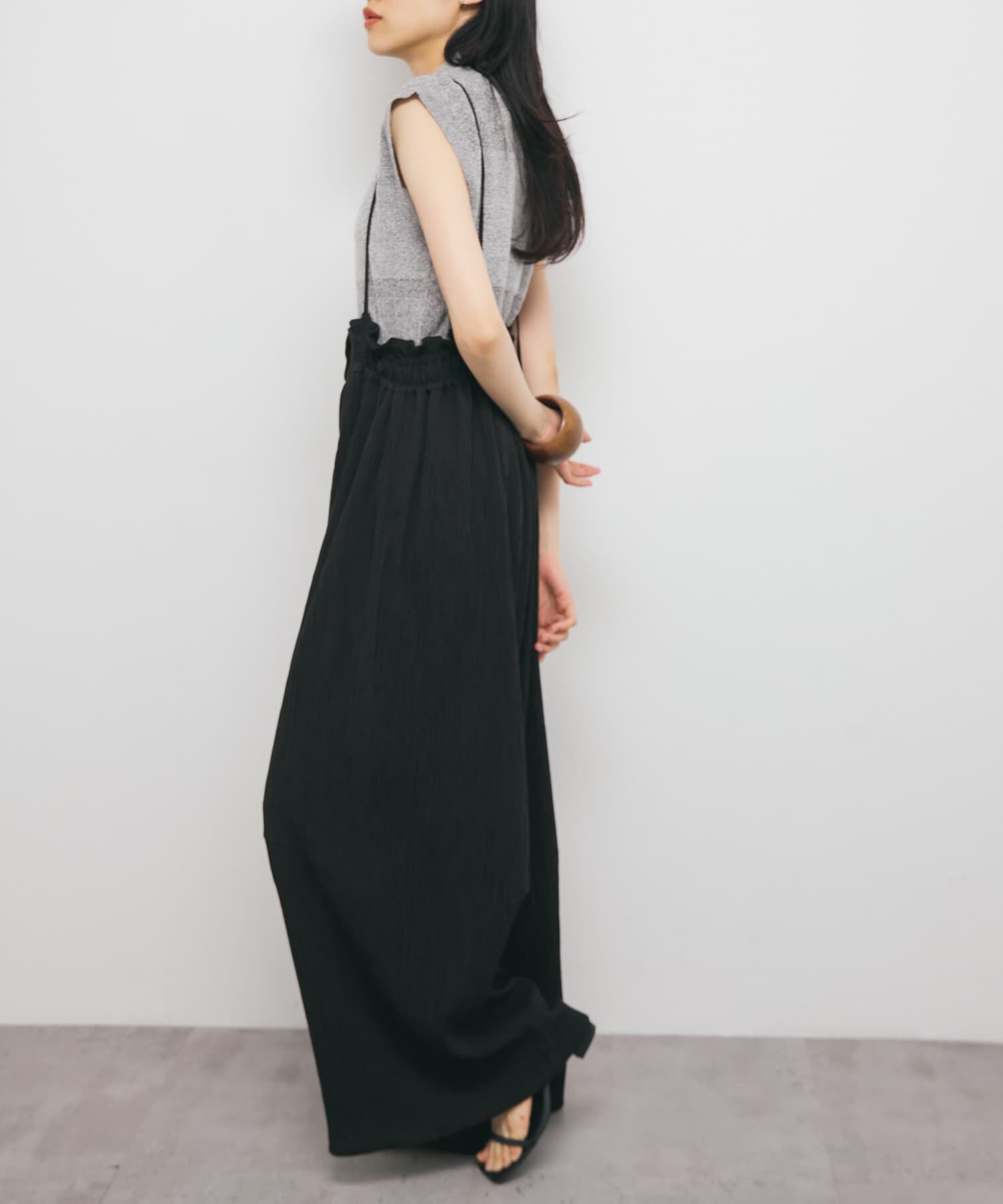  「ボリュームサロペット」|スカート|