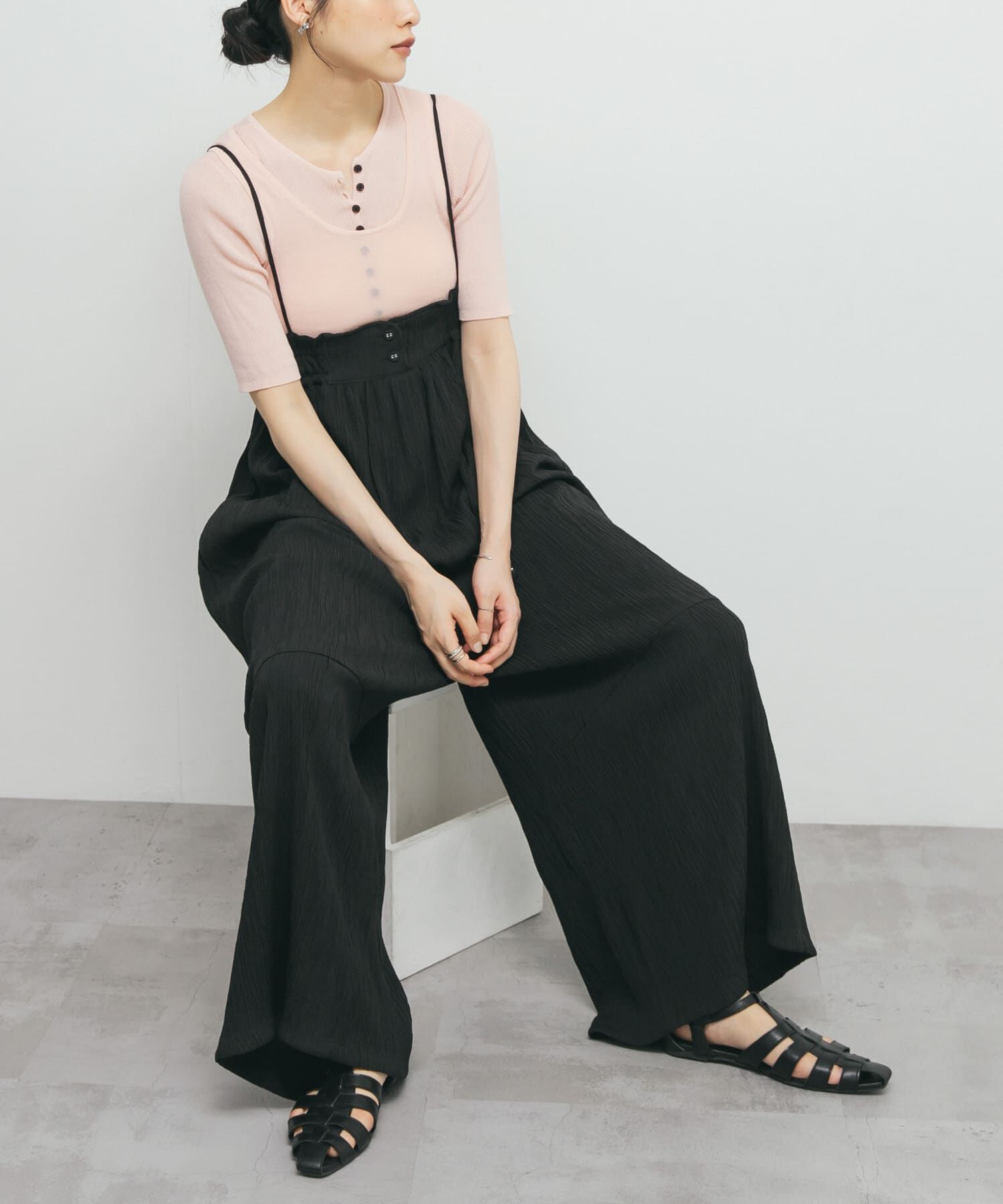  「ボリュームサロペット」|スカート|