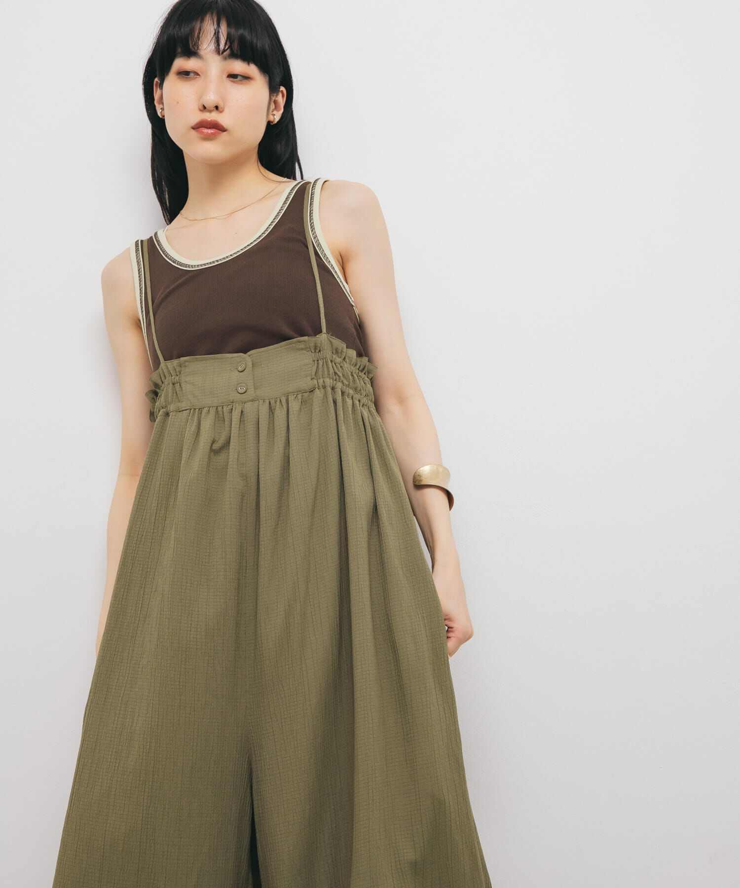  「ボリュームサロペット」|スカート|