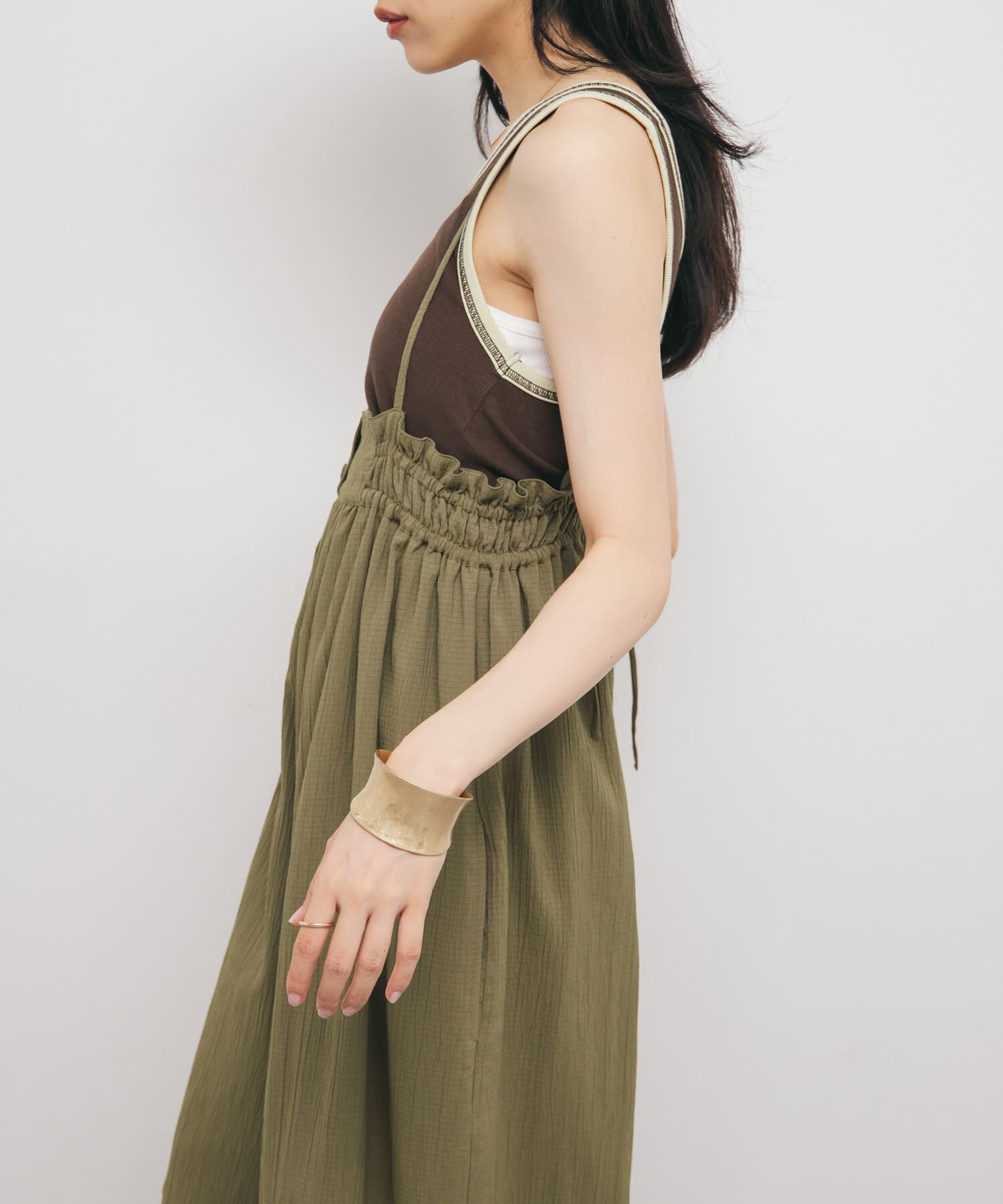  「ボリュームサロペット」|スカート|