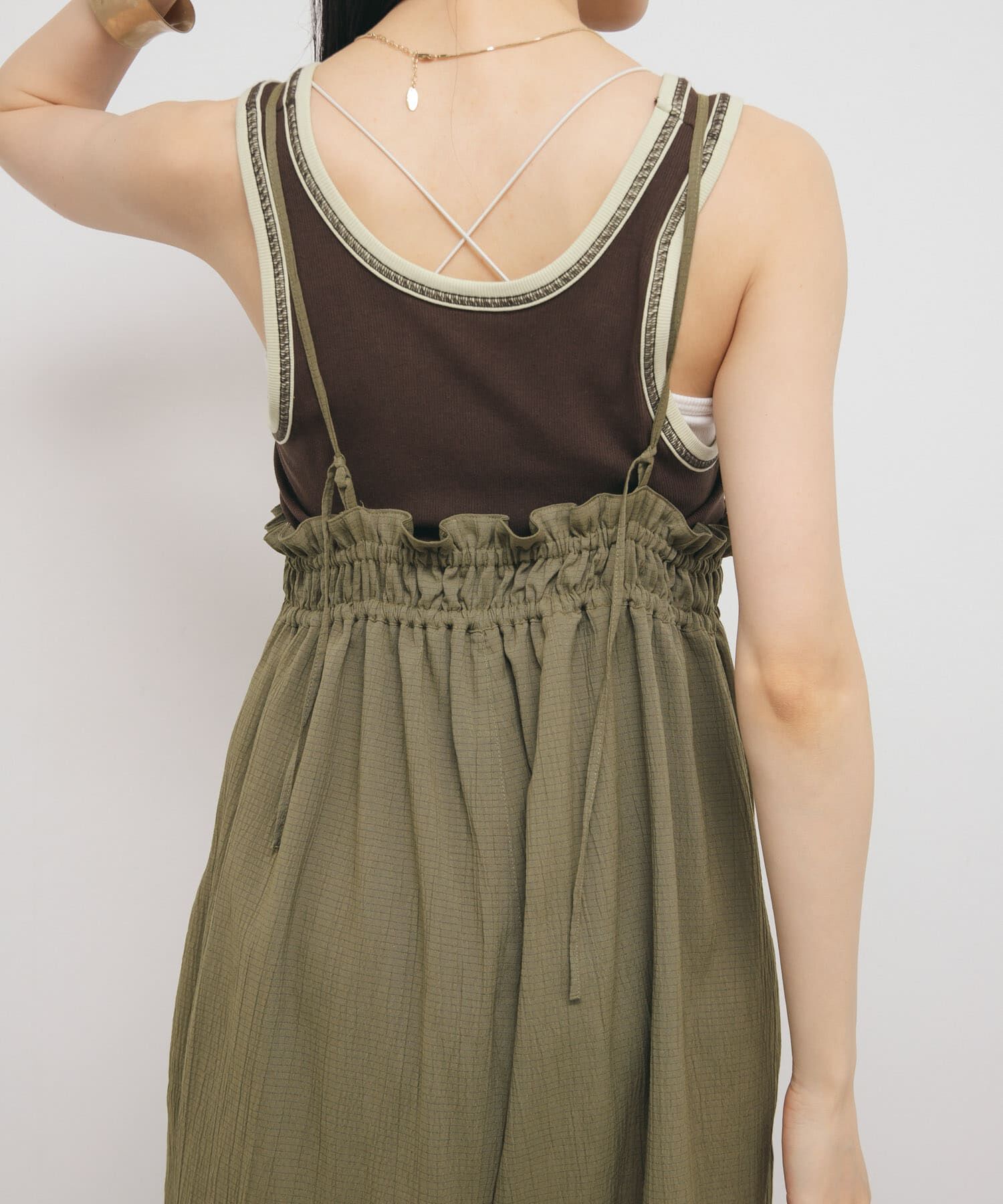  「ボリュームサロペット」|スカート|