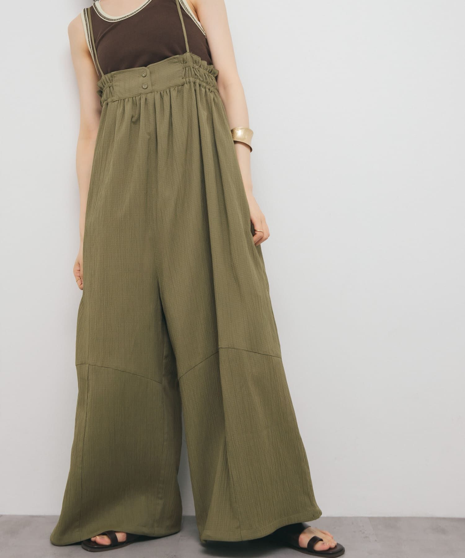  「ボリュームサロペット」|スカート|