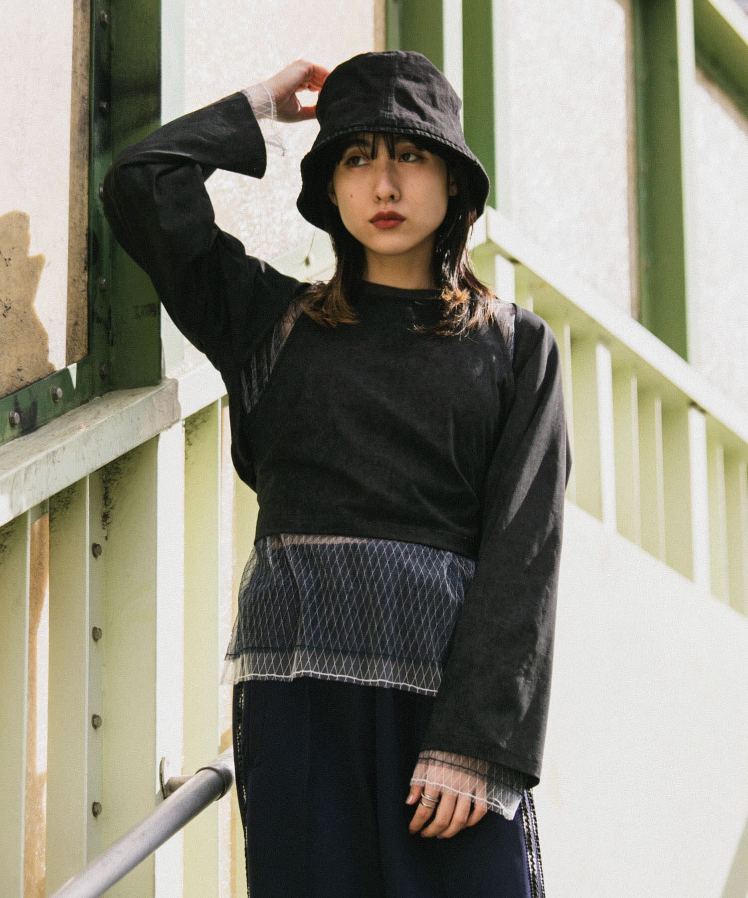  「2WAYバックリボンカットソー」|Tシャツ・カットソー|