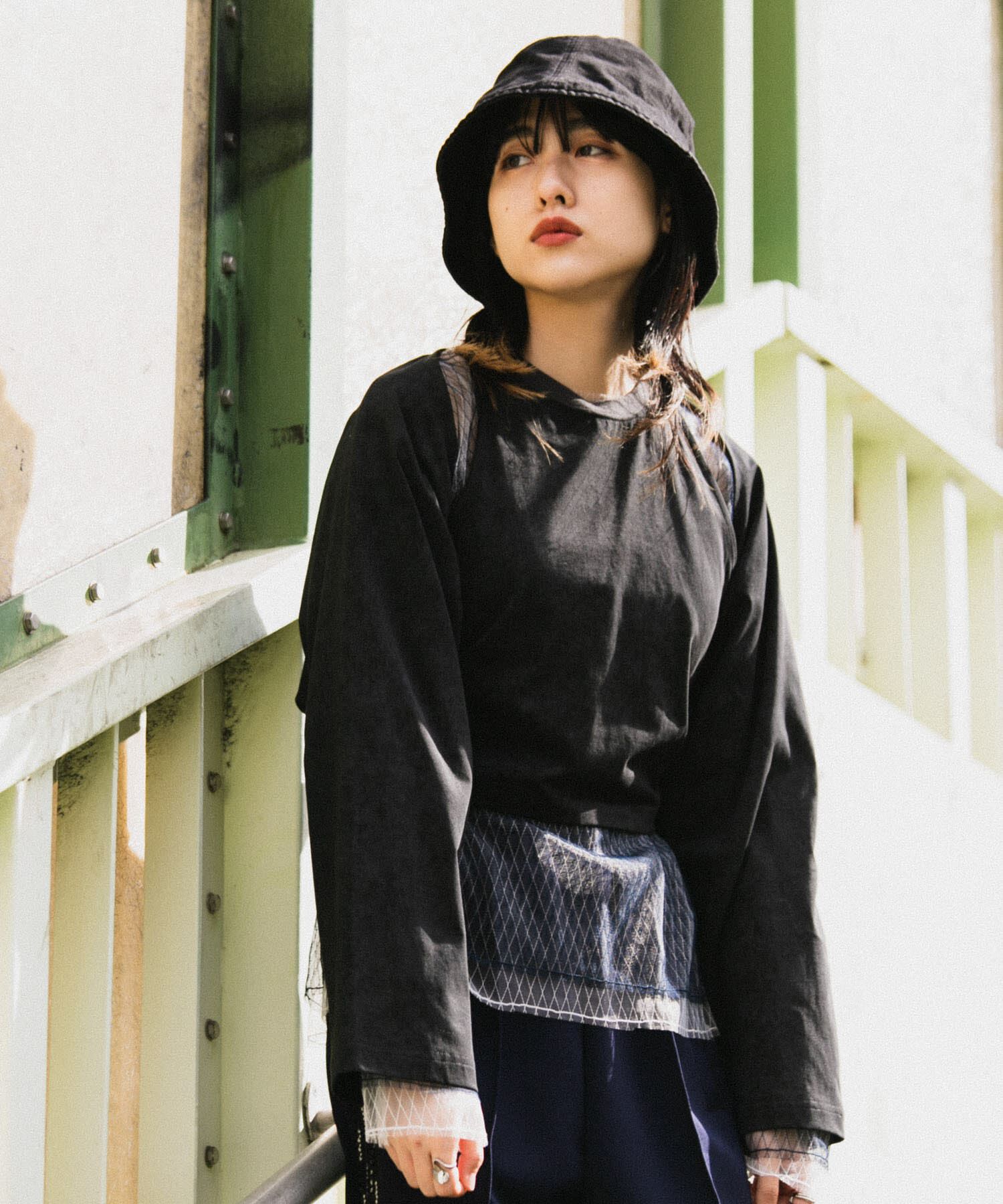  「2WAYバックリボンカットソー」|Tシャツ・カットソー|