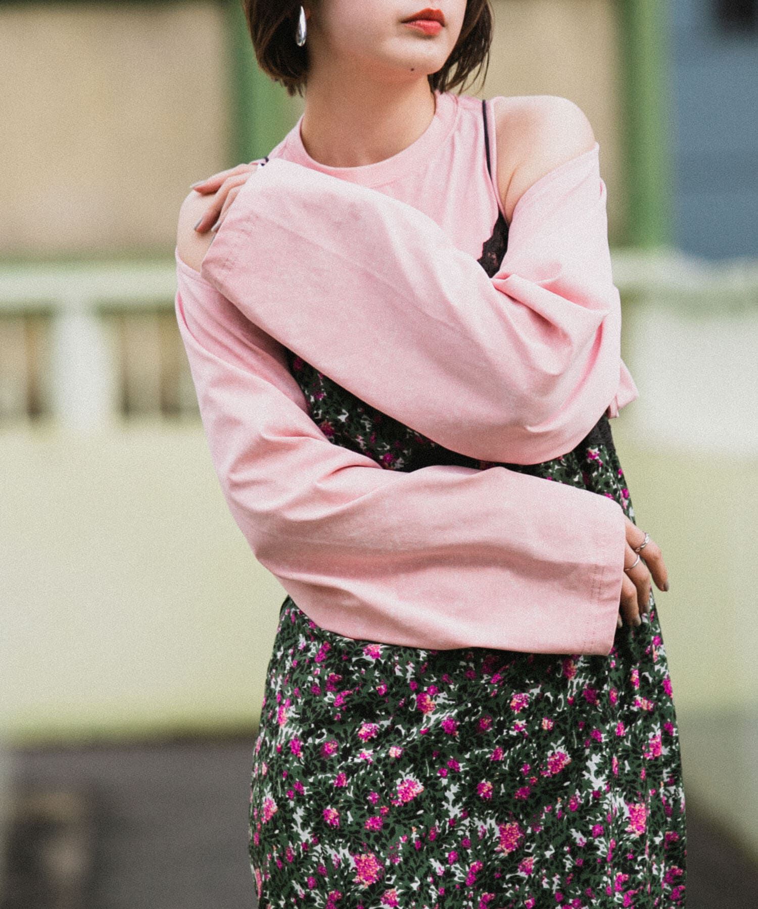  「2WAYバックリボンカットソー」|Tシャツ・カットソー|