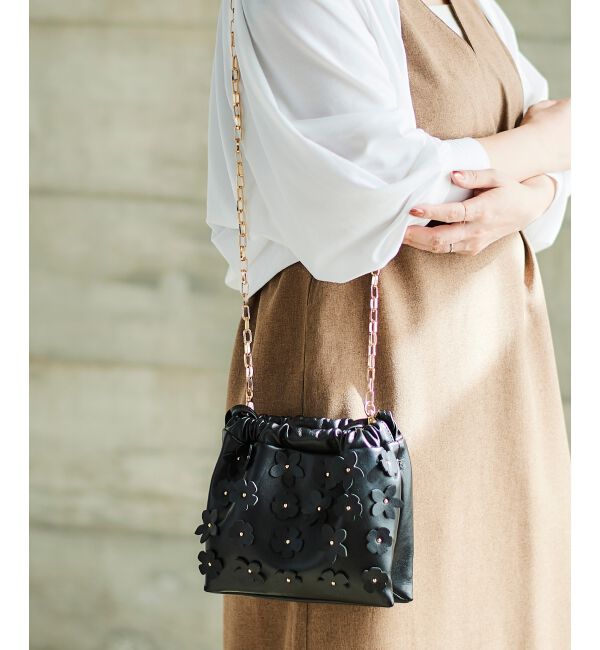 le.coeur blanc「フラワードロストバッグ」|ショルダー・メッセンジャー|