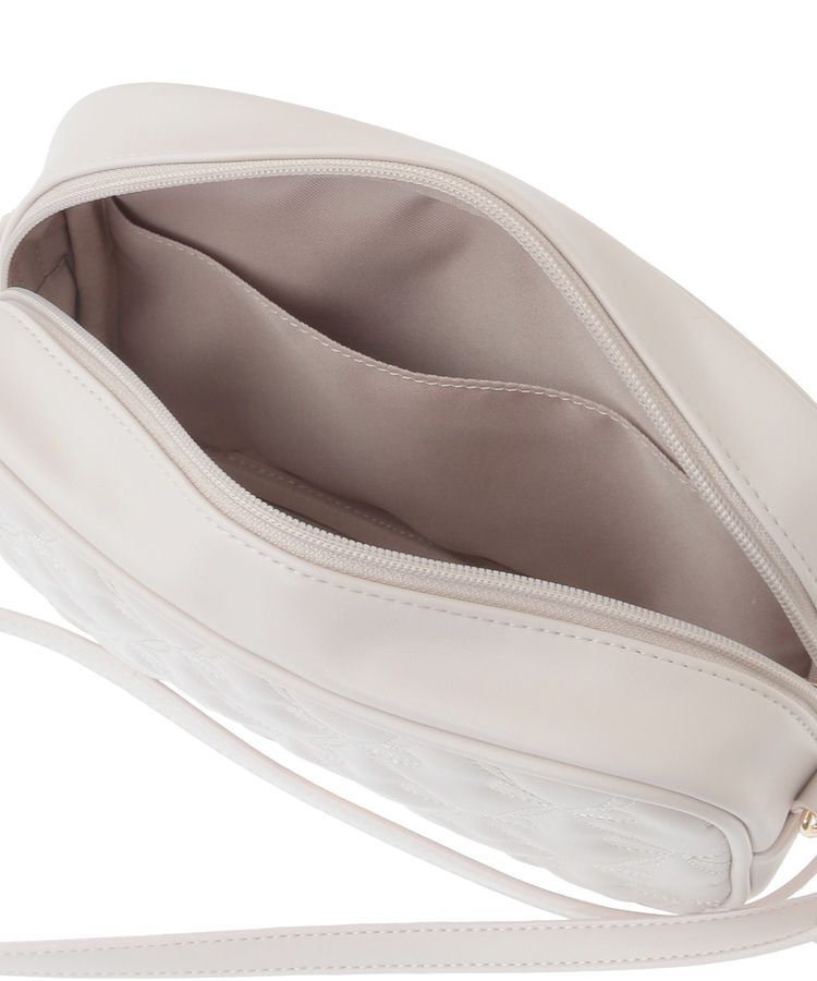 Maison de FLEUR「リボンキルティングスクエアポシェット」|ショルダー・メッセンジャー|