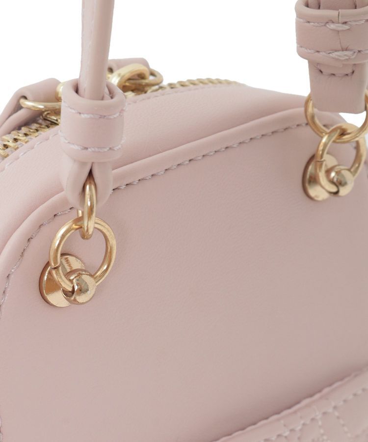 Maison de FLEUR「リボンキルティングスマホポシェット」|ショルダー・メッセンジャー|