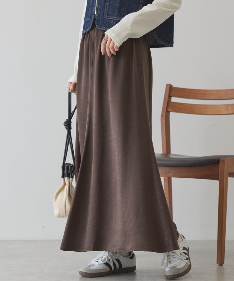 AMERICAN HOLIC「【イージーケア】サテンマーメードスカート」|スカート|