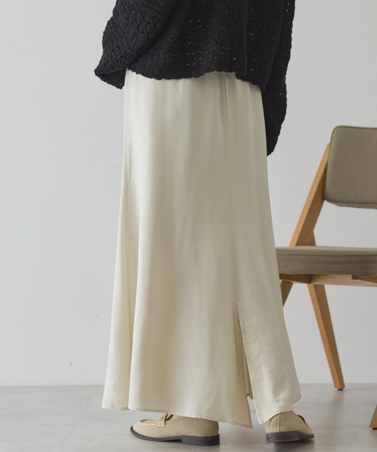AMERICAN HOLIC「【イージーケア】サテンマーメードスカート」|スカート|