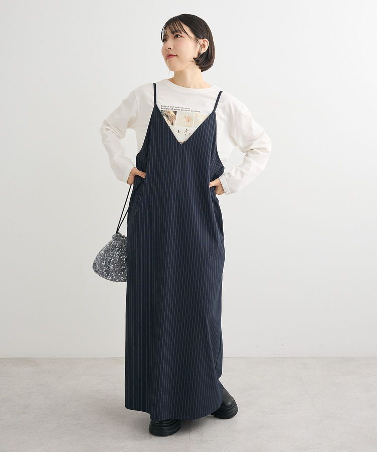 Green Parks「Vネックキャミワンピース」|ワンピース|