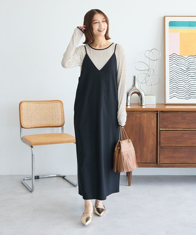 Green Parks「Vネックキャミワンピース」|ワンピース|