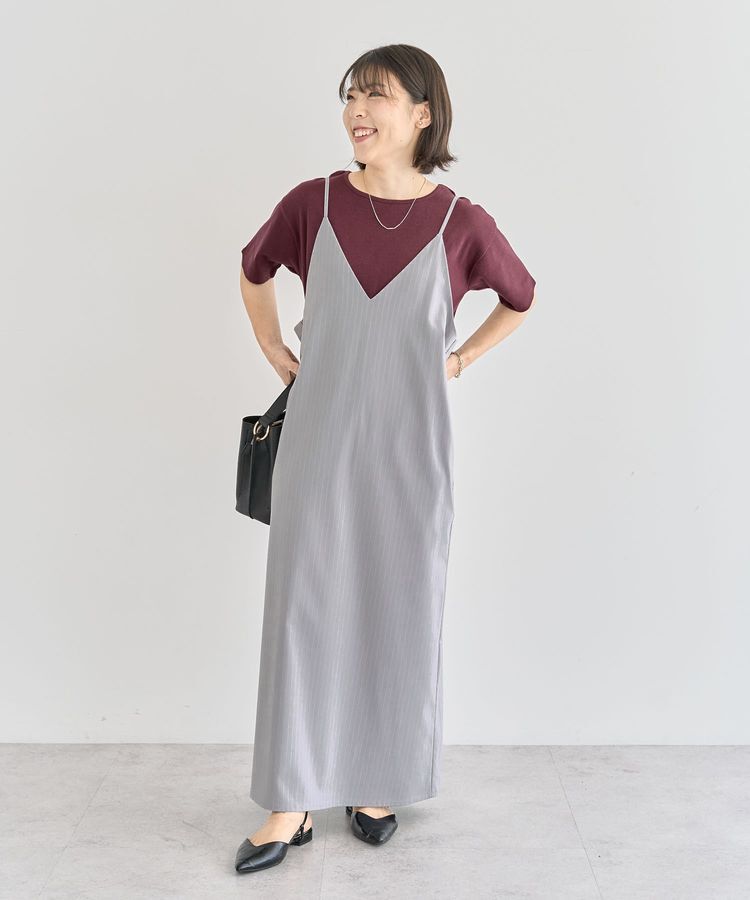 Green Parks「Vネックキャミワンピース」|ワンピース|