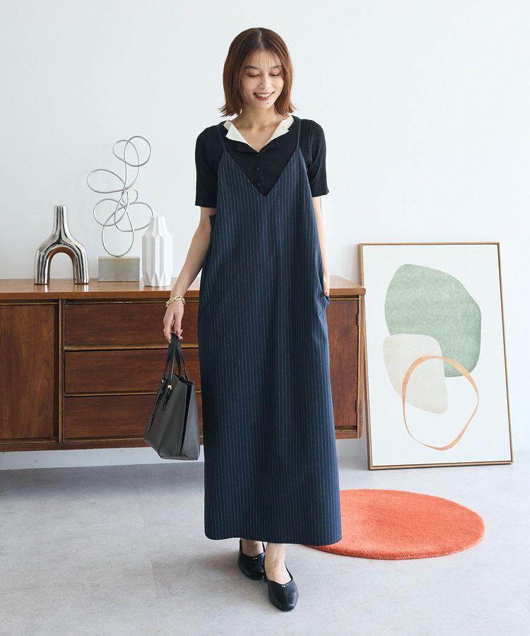 Green Parks「Vネックキャミワンピース」|ワンピース|