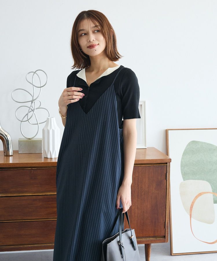 Green Parks「Vネックキャミワンピース」|ワンピース|