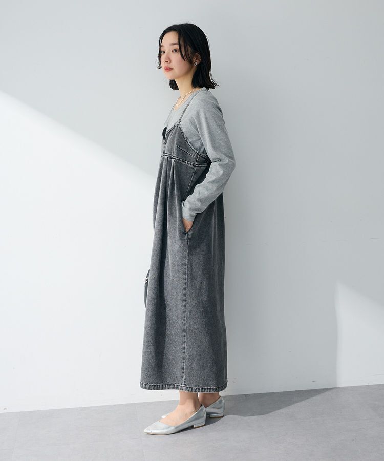 Green Parks「デニムキャミワンピース」|ワンピース|