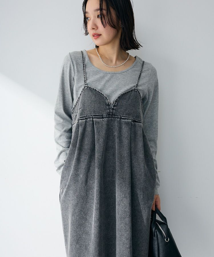 Green Parks「デニムキャミワンピース」|ワンピース|