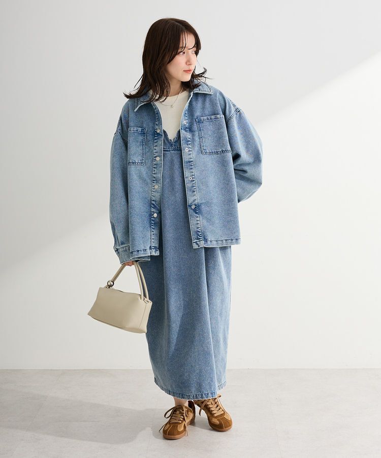 Green Parks「デニムキャミワンピース」|ワンピース|