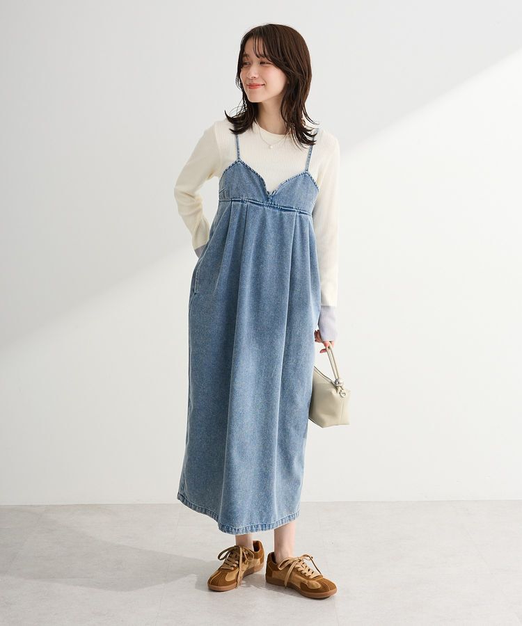 Green Parks「デニムキャミワンピース」|ワンピース|