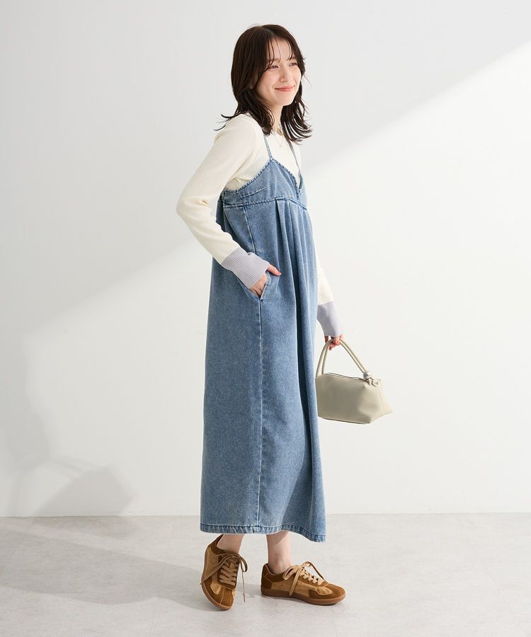 Green Parks「デニムキャミワンピース」|ワンピース|