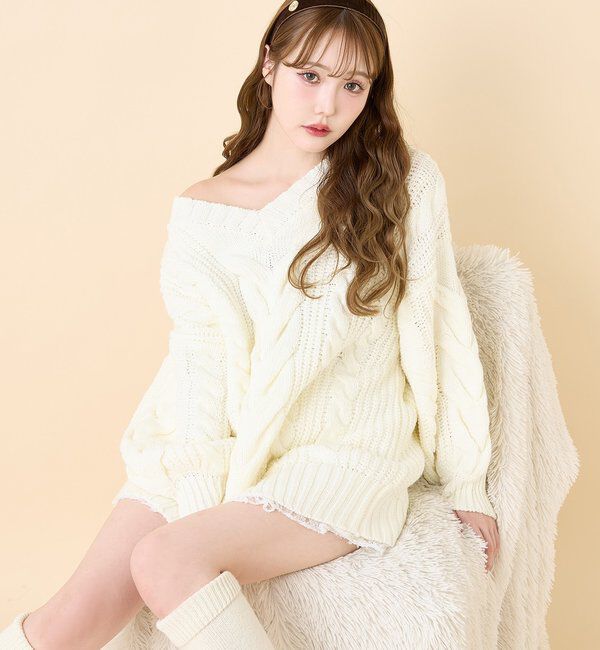  「ケーブルミニワンピース」|ワンピース|