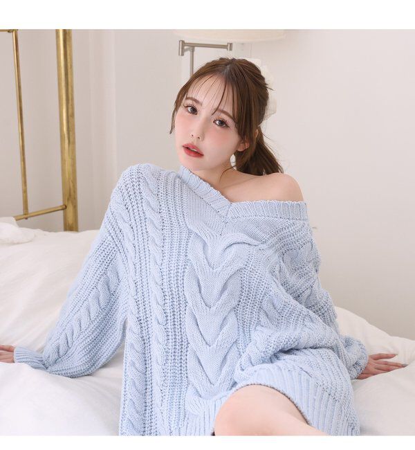  「ケーブルミニワンピース」|ワンピース|