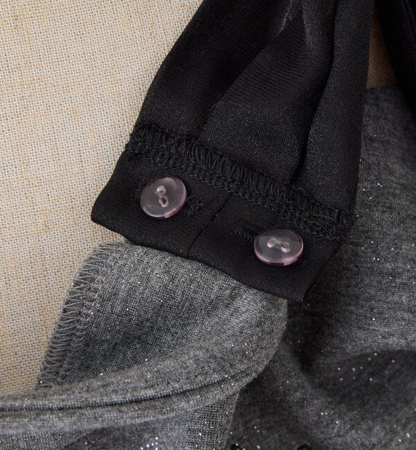  「肩リボン刺繍入りラメトップス」|プルオーバー|