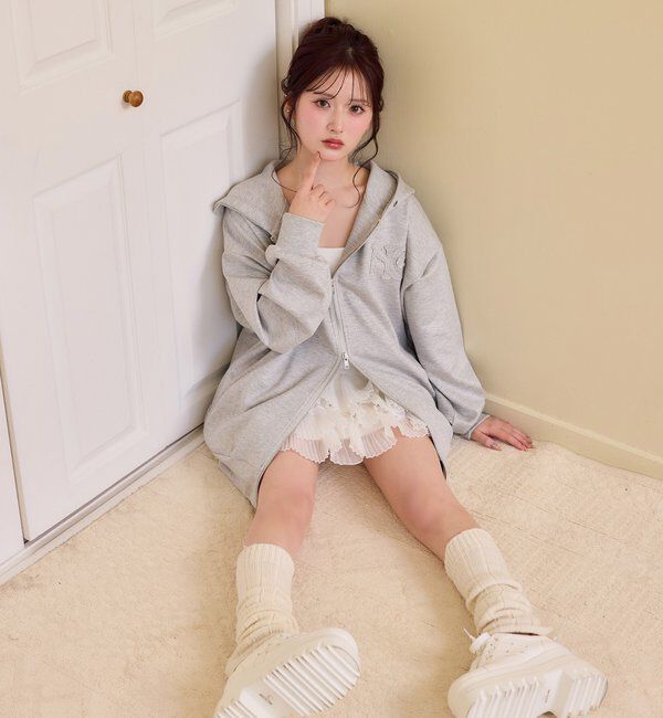  「ロゴグリッターパーカー」|プルオーバー|